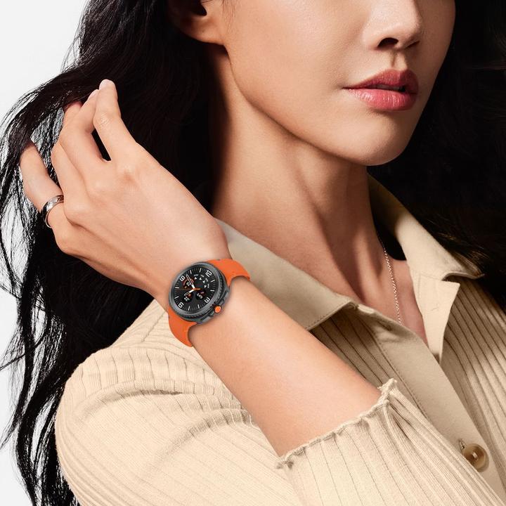 Actual product image Tech-Protect Silikonarmband für Samsung Galaxy Watch 40/44/46 mm - Grün (TPU (thermoplastic polyurethane))