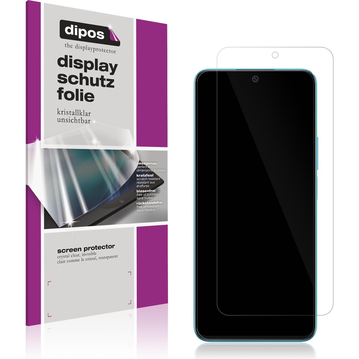 Dipos Displayschutzfolie Crystalclear (2 Stück, Honor X8a), Smartphone Schutzfolie, Transparent