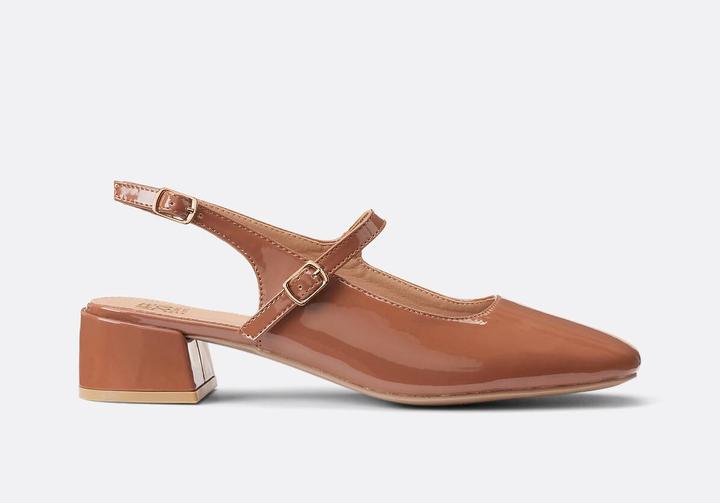 Produktbild La Redoute Collections Sling-Ballerinas mit kleinem Absatz (37)