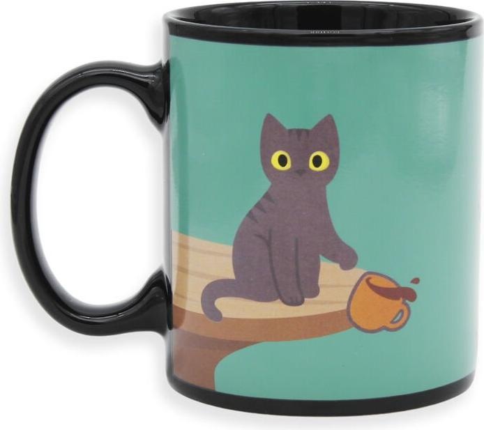Actual product image Winkee Naughty Cat heat sensitive mug (1 x)