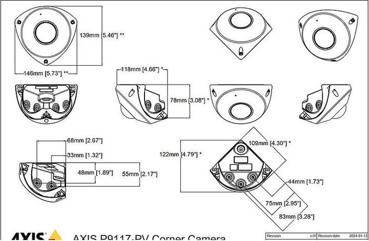 Produktbild Axis P9117-PV (2160 x 2160 Pixels)