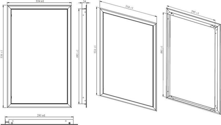 Produktbild Haushalt REVISIONSTÜREN 300X500 WEISS