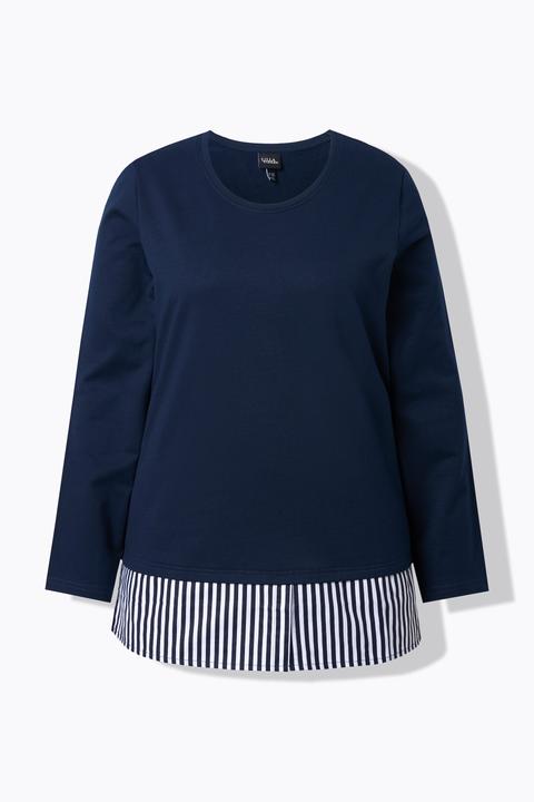 Produktbild Ulla Popken Sweater, Blusensaum, Rundhals, Langarm (58, 60)