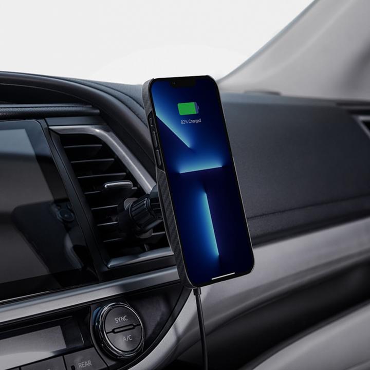 Productafbeelding Pitaka Apple iPhone13 Nieuwe Magmount Qi (Autoventilator) - MagsafeOnly
