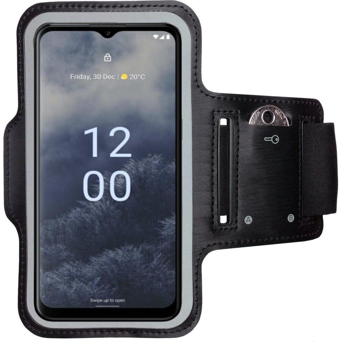 CoverKingz Sportarmband für Nokia G60, Smartphone Sportarmband, Schwarz