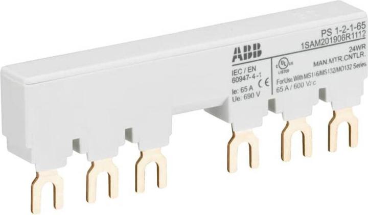 Actual product image ABB PS1-2-1-65 3-phase busbar for 2 1SAM201906R1112