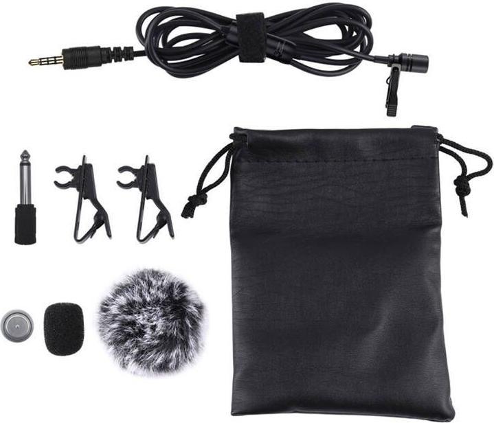Immagine prodotto Puluz Microfono con clip Jack da 3,5 mm 6 m