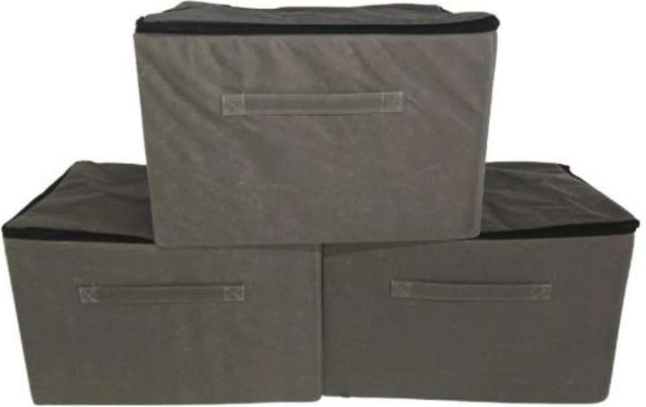 Immagine prodotto Relaxdays 3x scatole portaoggetti (40 cm, 30 l, 3x)
