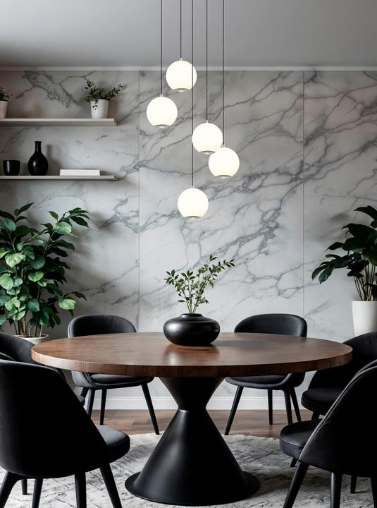 Produktbild Globo Simmons LED Hängeleuchte 40W CCT Grau Matt, Metall Memoryfunktion Ø12cm 16062-5H (4400 lm)