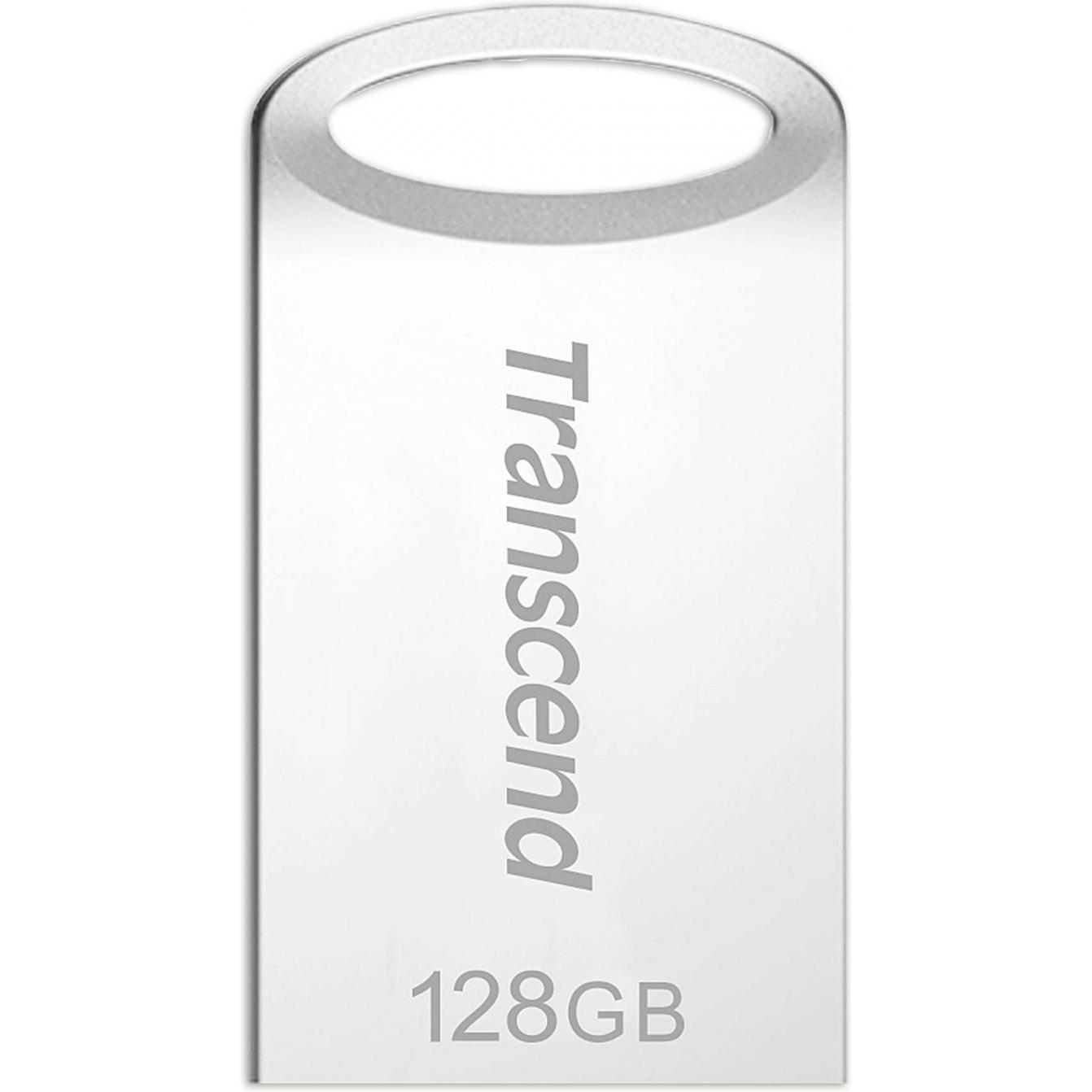 Transcend JetFlash 710S (128 GB, USB-A, USB 3.1), USB Stick, Silber