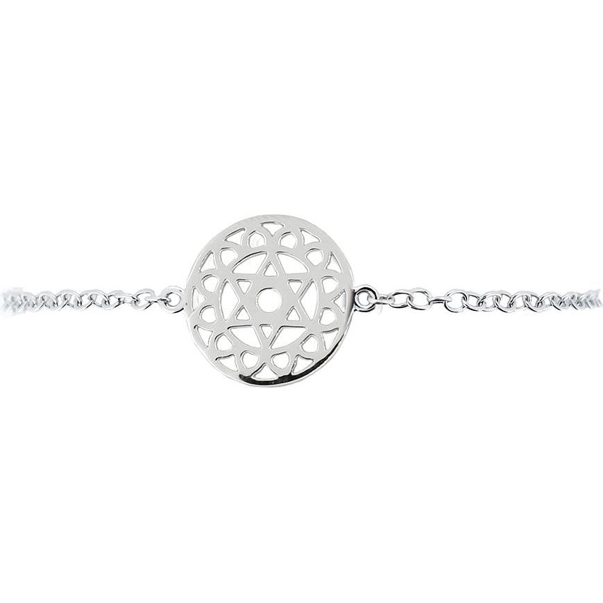 Viva Diva, Armschmuck, Solarplexus-Chakra Armband 925 AG 18-19 cm, (19 cm, 925 Sterling Silber)