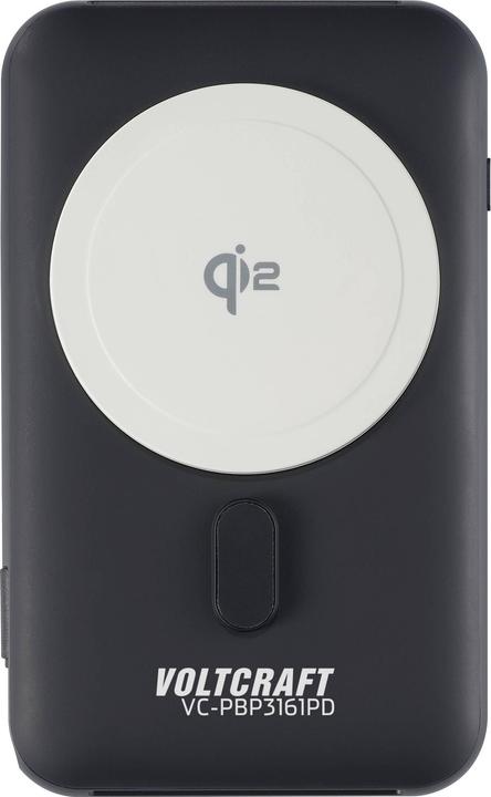 Produktbild Voltcraft VC-PBP3161PD Wireless Powerbank 10000 mAh Qi Wireless Charging Li-Ion (10000 mAh, 15 W)