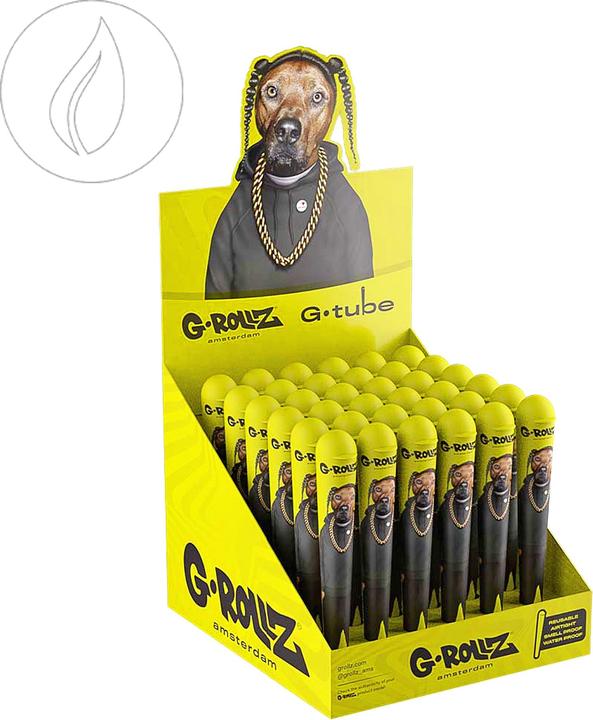 G-Rollz G-Tube Pets Rock Rap Cone Holder Yellow