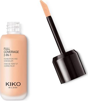 Actual product image KIKO Milano Full Coverage 2-in-1 Foundation & Concealer (25 Neutral)