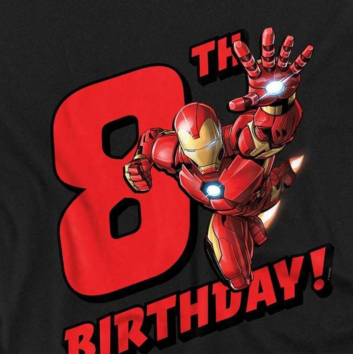 Produktbild Iron Man Sweatshirt 8 Geburtstag (116)