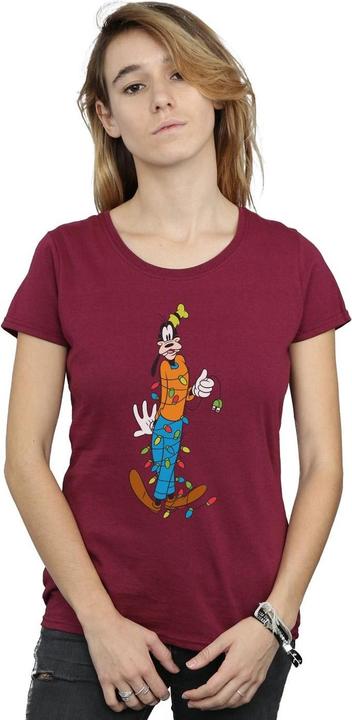 Immagine prodotto Disney Goofy Christmas Lights Maglietta Donna (XL)
