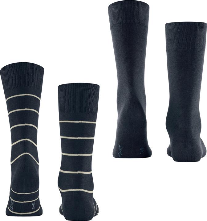 Produktbild Esprit Modern Stripe 2-Pack Baumwollsocken (2er Pack, 39 - 42)