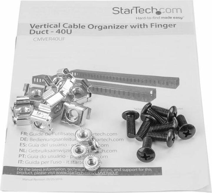 Actual product image StarTech Finger Duct Cable Panel - 6ft.