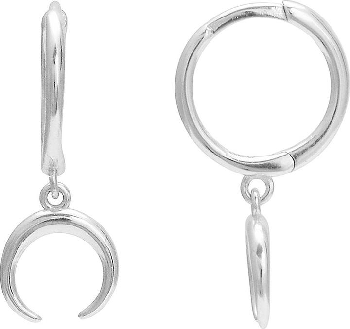 Immagine prodotto Leyda Ciondolo creolo a forma di mezzaluna (Argento 925)