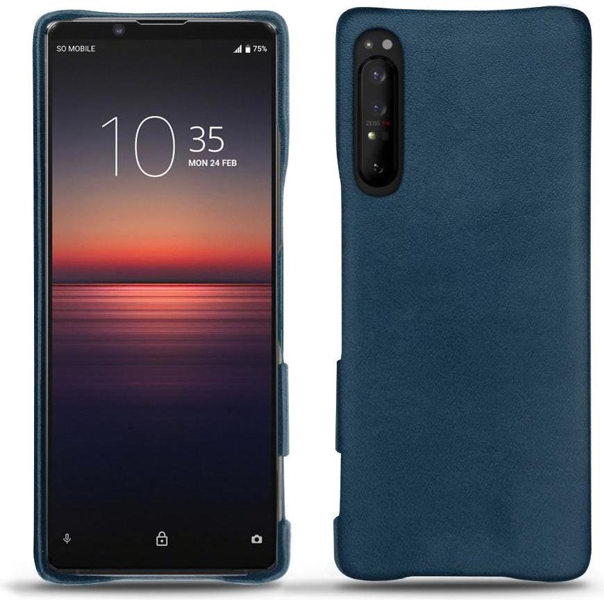 Thumbnail - Noreve Lederschutzhülle (Sony Xperia 1 II), Smartphone Hülle, Blau