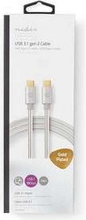 Actual product image Nedis USB cable USB 3.2 Gen 2 (1 m, USB 3.2 Gen 2, 10 W)