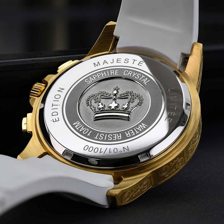 Produktbild Louis XVI LXVI1136 Herrenuhr Majesté Iced Out Royale 43mm 5ATM (Chronograph, 43 mm)