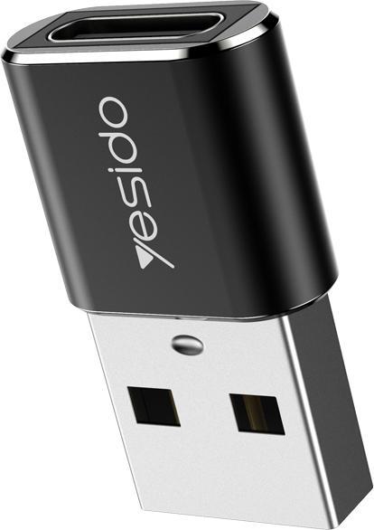 Produktbild Yesido GS09 Mini Aluminum Alloy Usb Type-c U-Disk Card Reader Mouse Convert OTG Adapter (USB)