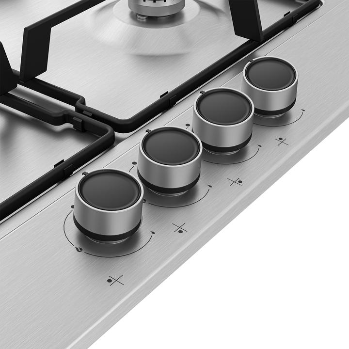 Immagine prodotto Beko HIAG64223SXE piano cottura Stainless steel Da incasso 60 cm Gas 4 Fornello(i)