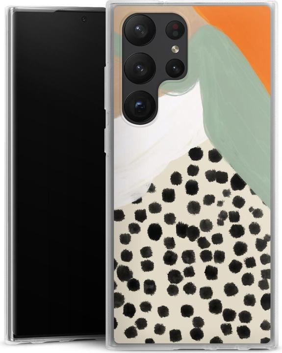 Produktbild DeinDesign Silikon Hülle für Samsung Galaxy S23 Ultra Handyhülle Case Smartphone Schutzhülle Abstrakt Boho (Samsung Galaxy S23 Ultra)