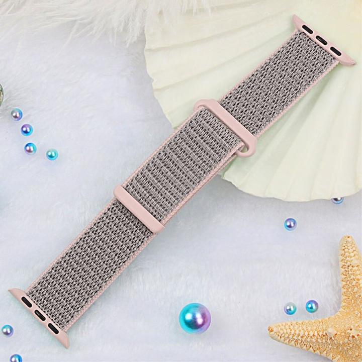 Produktbild Cover-Discount Apple Watch 44/45/46/49mm - Nylon Stoff Band flexibel mit Klett (Nylon)