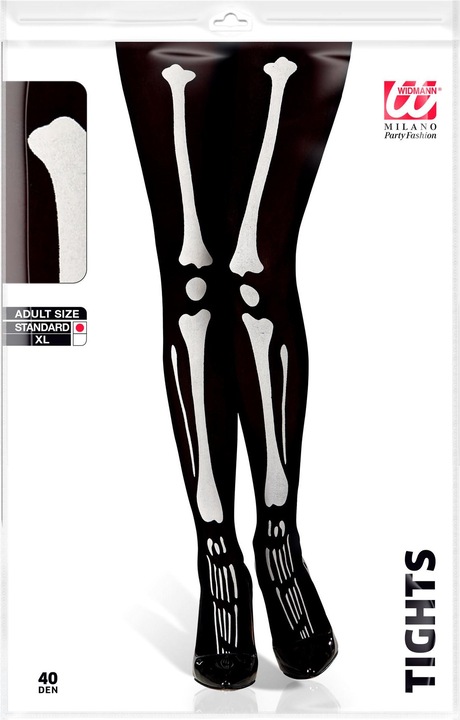 Produktbild Widmann Skelett Strumpfhose