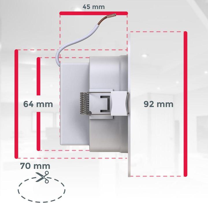 Actual product image B.K.Licht RGBW LED recessed lights, set of 5, white, 5xLED 4.8W (450 lm)