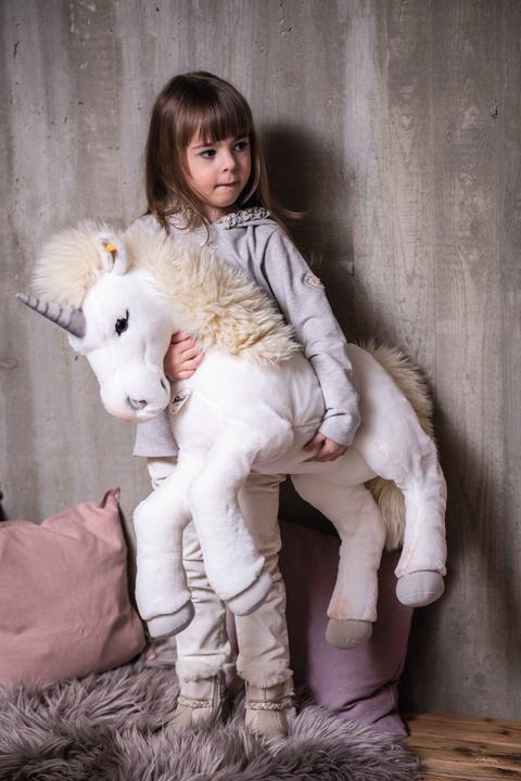 Produktbild Steiff Starly Schlenker-Einhorn weiss 70cm (70 cm)