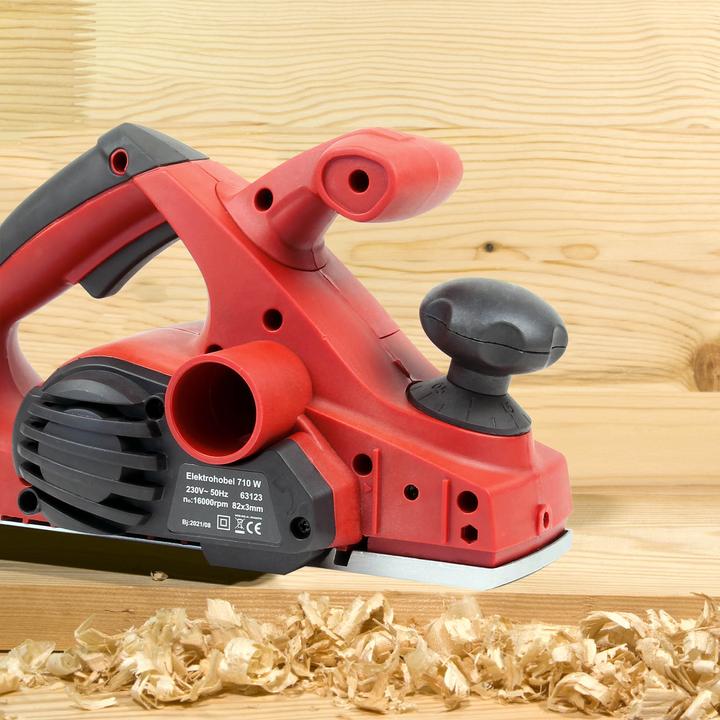 Produktbild Wiltec Elektrohobel 710W 82mm Falzhobel Hobelmaschine Handhobel Holzhobel Hobel