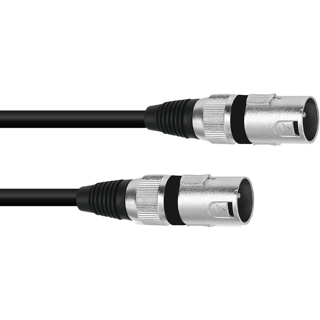 Omnitronic Adapterkabel XLR(M)/XLR(M) 0,2m sw (0.20 m, XLR), Audio Kabel