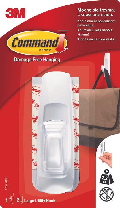 3M Wiederverwendbarer haken, gross, weiss