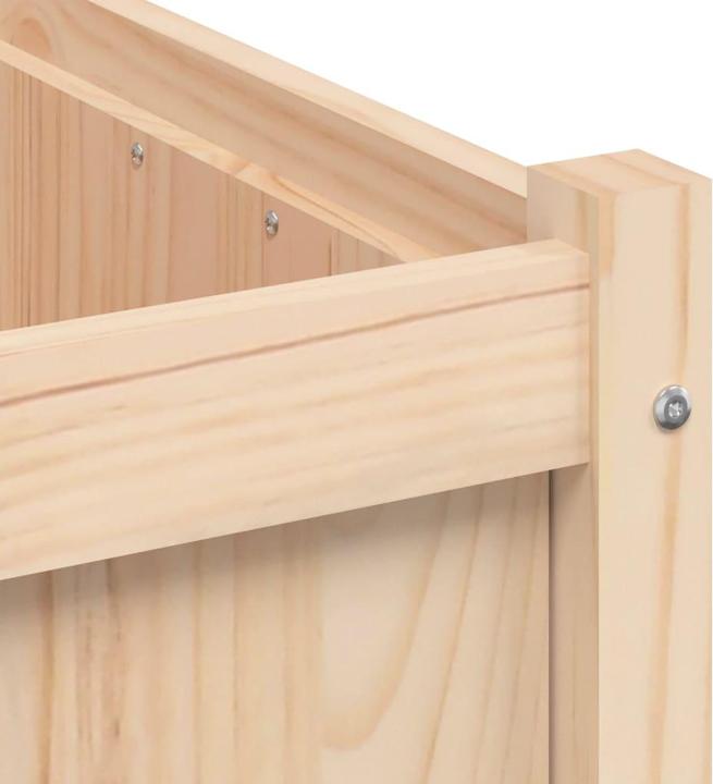 Image du produit vidaXL Bac à plantes 50x50x50 cm pin massif,Matériau