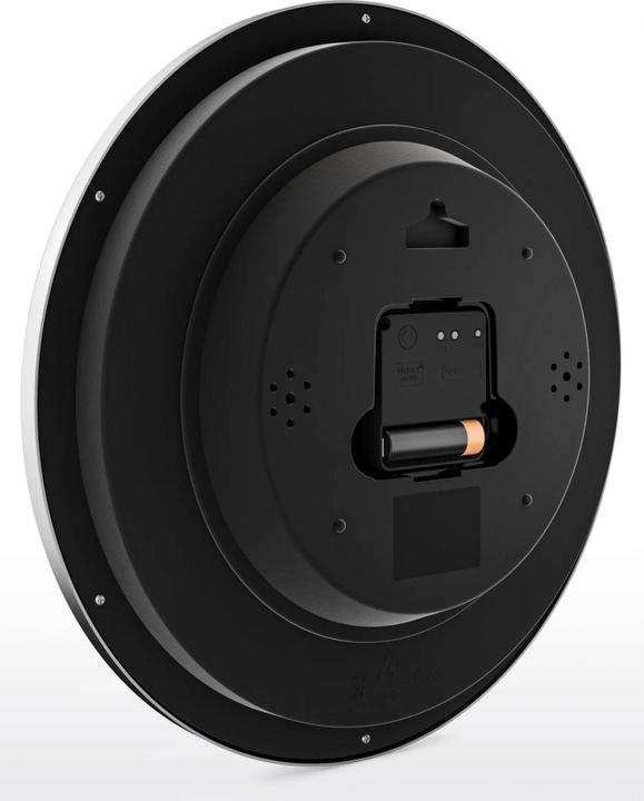 Actual product image Mebus 19812 Radio-controlled wall clock black/silver