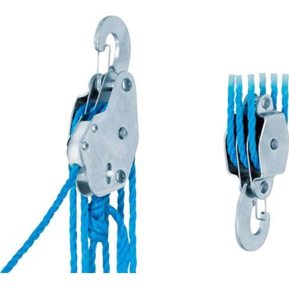 Schörken, Paranco a fune + gru da officina, Blocco puleggia