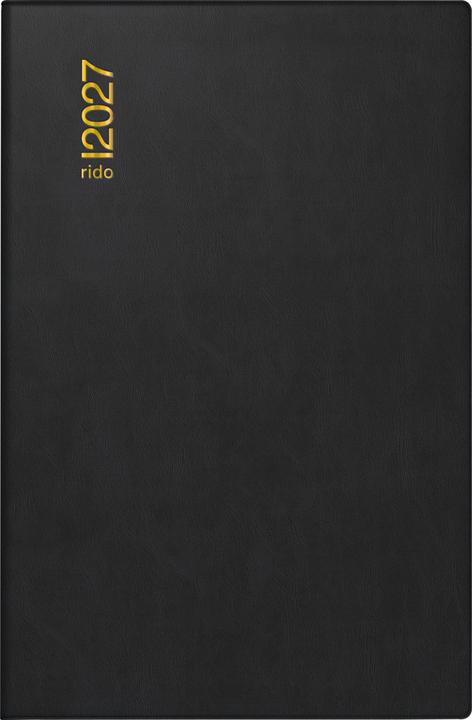 Produktbild Rido Taschenkalender Kunststoff schwarz (A7)