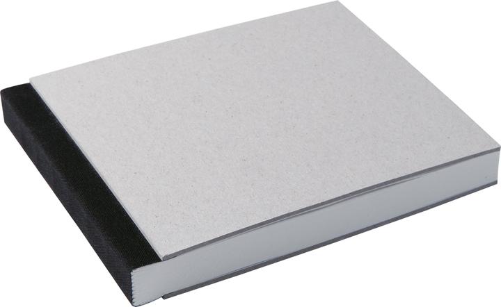 Actual product image Kunst&Papier Sketchbook gray cardboard bound (15 x 12 cm, Hardcover)
