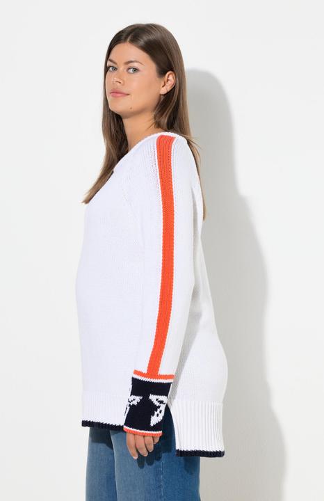 Produktbild Laurasøn Strickpullover mit Jacquard, Rundhalsausschnitt (44, 46)