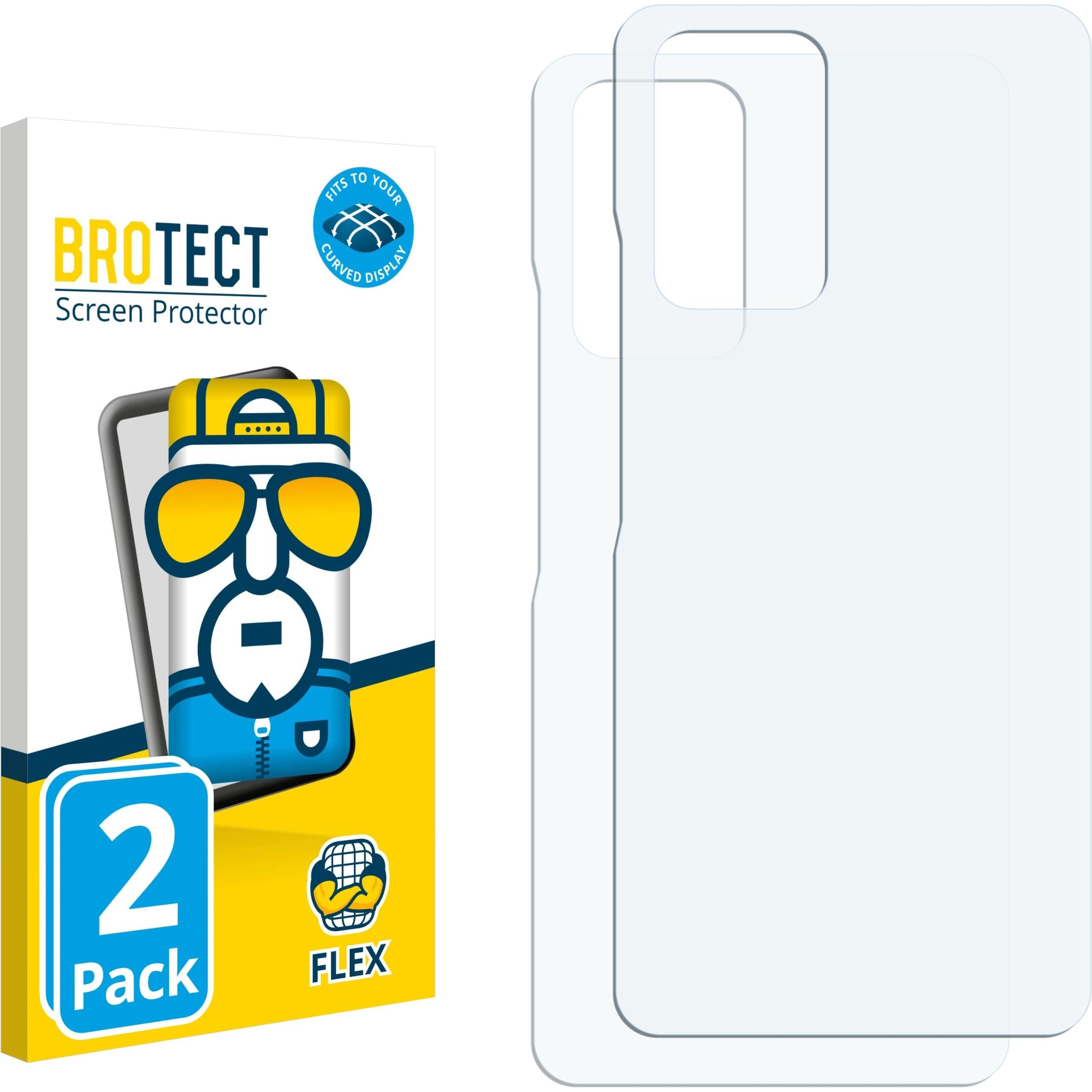BROTECT Full-Cover Displayschutz (2 Stück, Xiaomi Redmi Note 10S), Smartphone Schutzfolie, Transparent