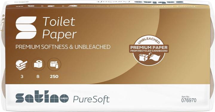 Actual product image Wepa Satino by toilet paper PureSoft 3-ply 64 rolls (8 pcs.)