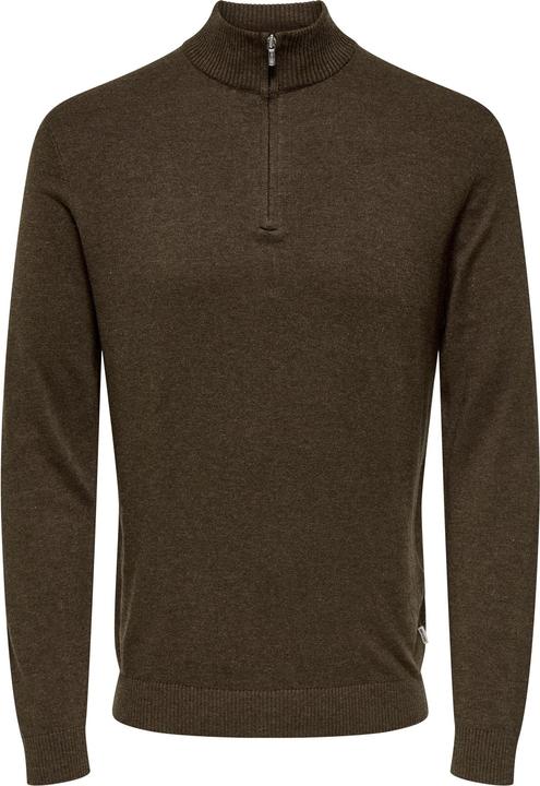 Produktbild Only & Sons Onsloui Reg 12 Mel Half Zip Knit Noos (M)