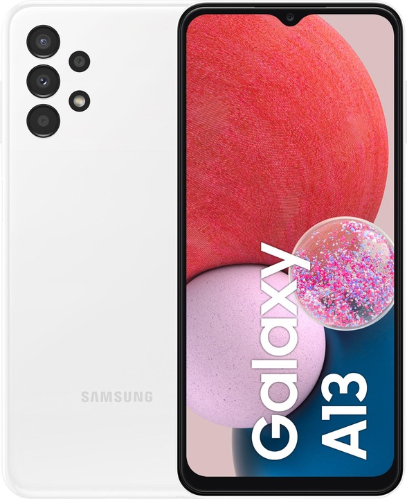 Samsung Galaxy A13 (128 GB, White, 6.60", Dual SIM, 50 Mpx, 4G)