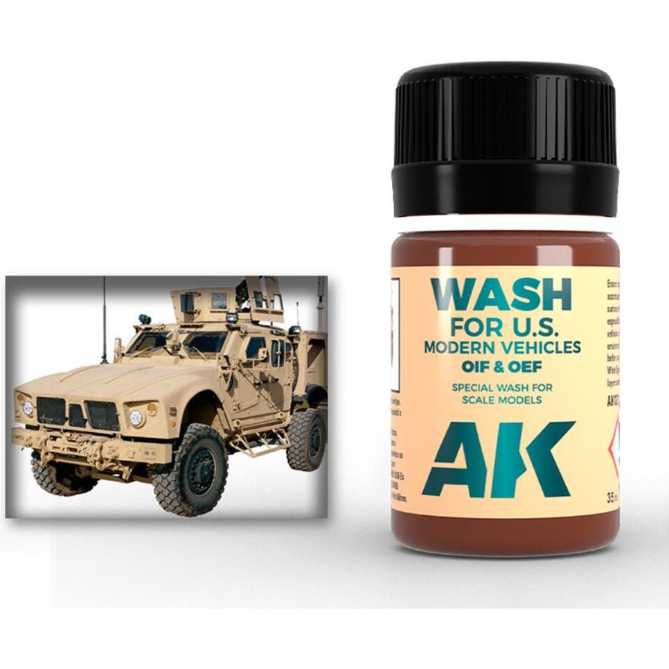 AK Interactive, Fahrzeugreinigung Zubehör, Wash For Oif & Oef - Us Vehicles