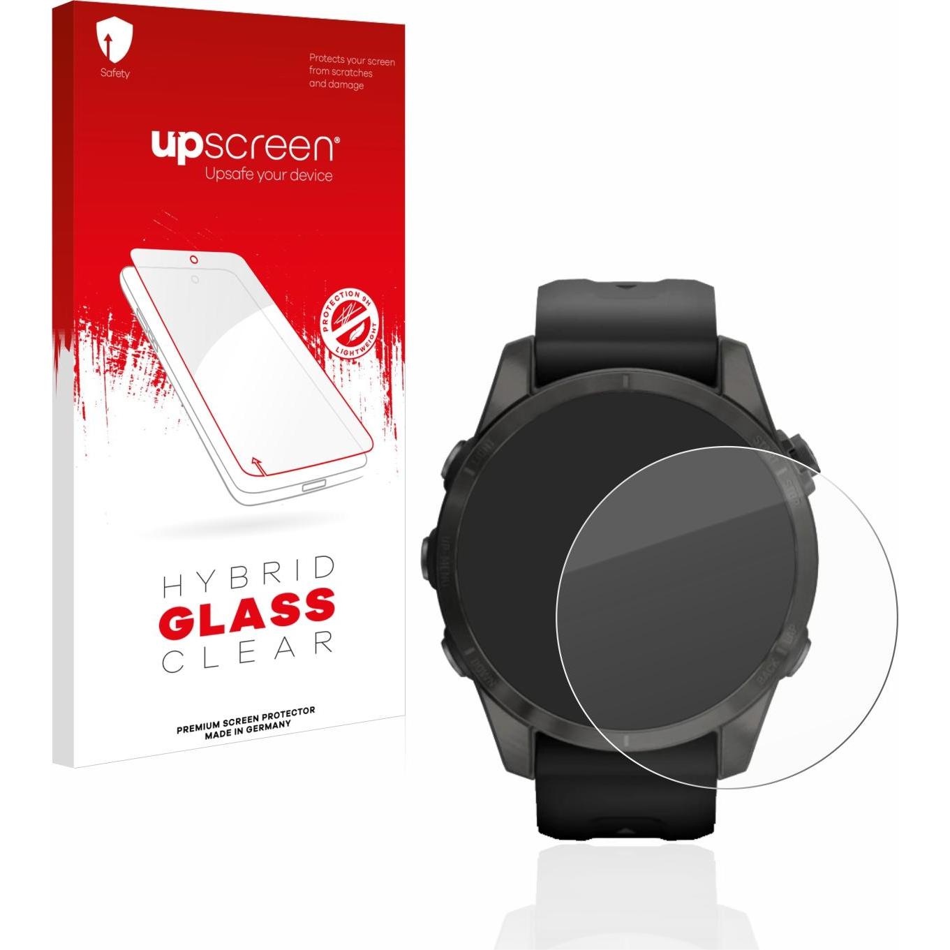 upscreen Scratch Shield Panzerglasfolie, Smartwatch Schutzfolie, Transparent
