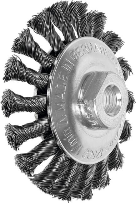 Actual product image Lessmann Knotted cone brush Ø 100 mm steel wire