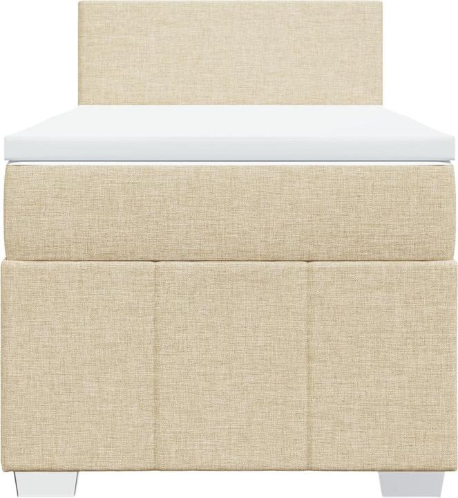 Produktbild vidaXL Bo x springbett mit Matratze 200 x 200 cm Stoff (200 x 200 cm)